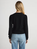 MABEL Puff-Sleeve Crewneck - W.CASHMERE