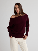 MIMI Off-the-shoulder Sweater - W.CASHMERE
