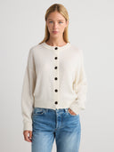 RENEE Cashmere Cardigan - W.CASHMERE