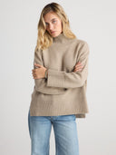 RINA Mock Neck Sweater - W.CASHMERE