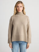 RINA Mock Neck Sweater - W.CASHMERE