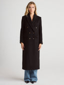 ROMANA Double Breasted Coat - W.CASHMERE