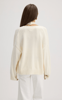 ROSSLARE Oversized Cardigan - W.CASHMERE