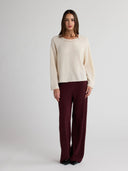 SABINA Boat Neck - W.CASHMERE