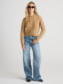 SCOUT Cable-knit Hoodie - W.CASHMERE