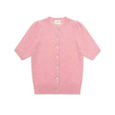 SHEILA Short Sleeves Cardigan - W.CASHMERE
