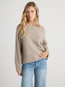 SIERRA Oversized Crew Neck - W.CASHMERE