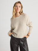 SIERRA Oversized Crew Neck - W.CASHMERE