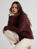 SIERRA Oversized Crew Neck - W.CASHMERE