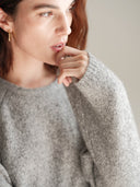 SIERRA Oversized Crew Neck - W.CASHMERE