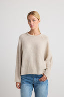 SIERRA Oversized Crew Neck - W.CASHMERE