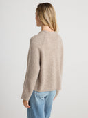 SIERRA Oversized Crew Neck - W.CASHMERE