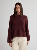 SIERRA Oversized Crew Neck - W.CASHMERE