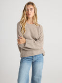 SIERRA Oversized Crew Neck - W.CASHMERE