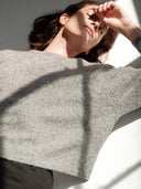 SIERRA Oversized Crew Neck - W.CASHMERE