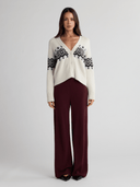 STBIL Fair Isle Cardigan - W.CASHMERE