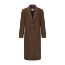 TALITA Single Breasted Wool Coat - W.CASHMERE