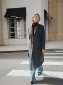 TALITA Single Breasted Wool Coat - W.CASHMERE