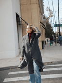 TALITA Single Breasted Wool Coat - W.CASHMERE