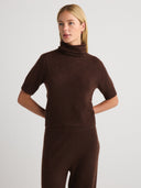 TANSY Turtleneck Short Sleeves - W.CASHMERE
