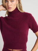 TANSY Turtleneck Short Sleeves - W.CASHMERE