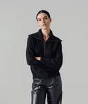 TORI Half Zip-up - W.CASHMERE