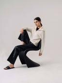 TORI Half Zip-up - W.CASHMERE