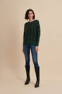 Luxury Women's Premium Cashmere Knit Loungewear Dress in Sage | Front View