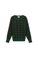 Luxury Women's Premium Knit Loungewear Cashmere Sweater in Sage | Product View