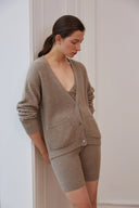 BLAIR Fisherman Cardigan - W.CASHMERE