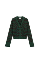 BRITTA Animal Print Cardigan - W.CASHMERE