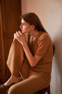 ROSIE Short Sleeve Cardigan - W.CASHMERE